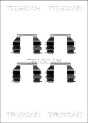 Triscan 8105 421583 - Accessory Kit for disc brake Pads autospares.lv