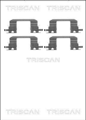 Triscan 8105 681532 - Accessory Kit for disc brake Pads autospares.lv