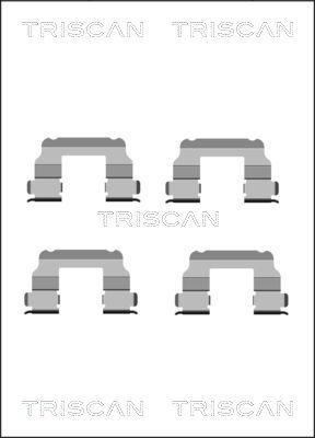 Triscan 8105 151349 - Accessory Kit for disc brake Pads autospares.lv