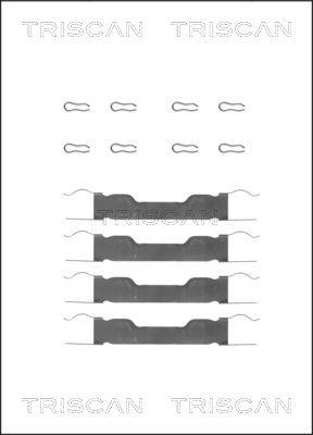Triscan 8105 151347 - Accessory Kit for disc brake Pads autospares.lv
