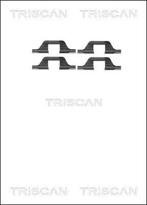 Triscan 8105 101591 - Accessory Kit for disc brake Pads autospares.lv