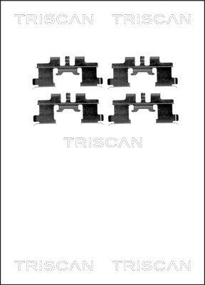 Triscan 8105 101641 - Accessory Kit for disc brake Pads autospares.lv
