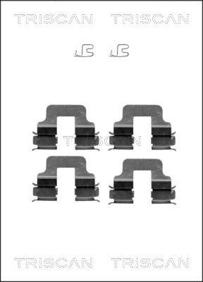 Triscan 8105 101619 - Accessory Kit for disc brake Pads autospares.lv