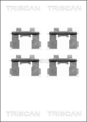 Triscan 8105 101631 - Accessory Kit for disc brake Pads autospares.lv