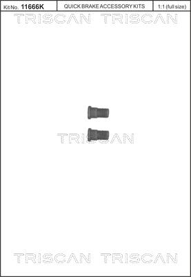 Triscan 8105 116007 - Screw Set, brake disc autospares.lv