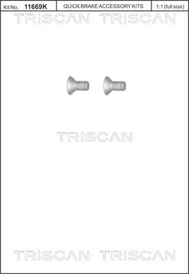 Triscan 8105 116010 - Screw Set, brake disc autospares.lv