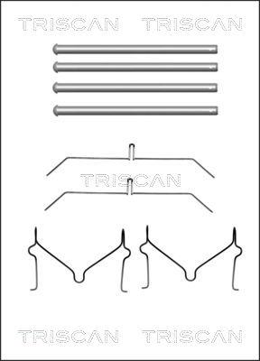 Triscan 8105 131640 - Accessory Kit for disc brake Pads autospares.lv