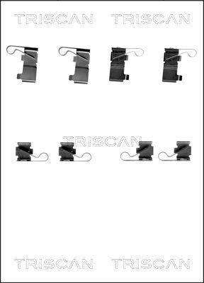 Triscan 8105 131639 - Accessory Kit for disc brake Pads autospares.lv