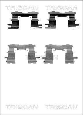 Triscan 8105 131637 - Accessory Kit for disc brake Pads autospares.lv