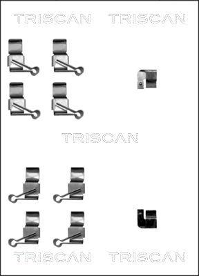 Triscan 8105 131627 - Accessory Kit for disc brake Pads autospares.lv