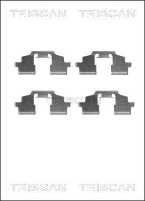 Triscan 8105 171596 - Accessory Kit for disc brake Pads autospares.lv