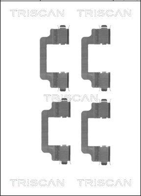 Triscan 8105 171597 - Accessory Kit for disc brake Pads autospares.lv