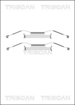 Triscan 8105 291607 - Accessory Kit for disc brake Pads autospares.lv