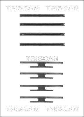 Triscan 8105 241512 - Accessory Kit for disc brake Pads autospares.lv