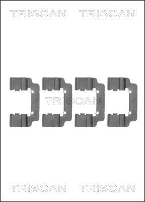 Triscan 8105 241620 - Accessory Kit for disc brake Pads autospares.lv