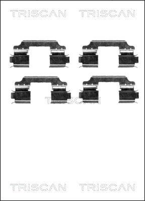 Triscan 8105 231598 - Accessory Kit for disc brake Pads autospares.lv