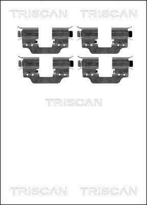 Triscan 8105 231597 - Accessory Kit for disc brake Pads autospares.lv