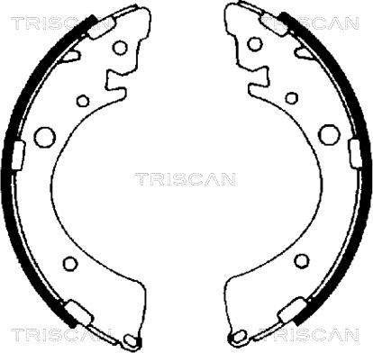 Triscan 8100 40441 - Brake Shoe Set autospares.lv