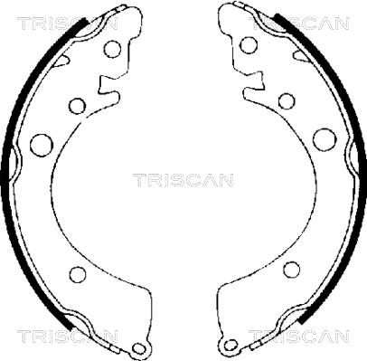 Triscan 8100 40402 - Brake Shoe Set autospares.lv