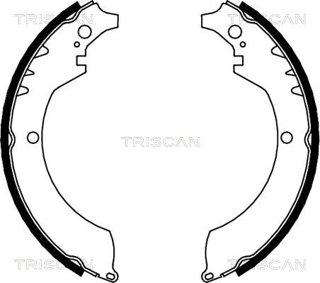 Triscan 8100 41419 - Brake Shoe Set autospares.lv
