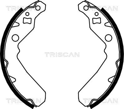 Triscan 8100 41615 - Brake Shoe Set autospares.lv