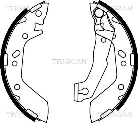 Triscan 8100 43012 - Brake Shoe Set autospares.lv