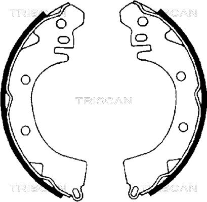 Triscan 8100 42422 - Brake Shoe Set autospares.lv
