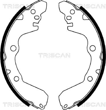 Triscan 8100 42566 - Brake Shoe Set autospares.lv