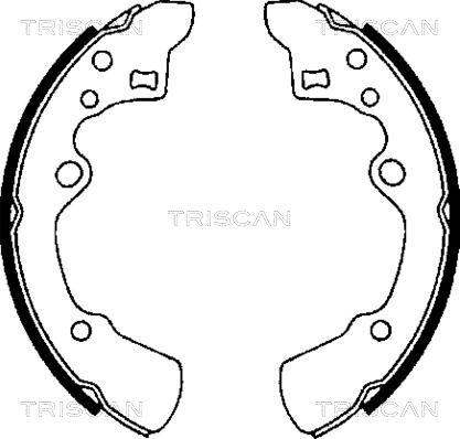 Triscan 8100 50496 - Brake Shoe Set autospares.lv