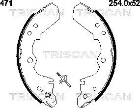 Triscan 8100 60471 - Brake Shoe Set autospares.lv
