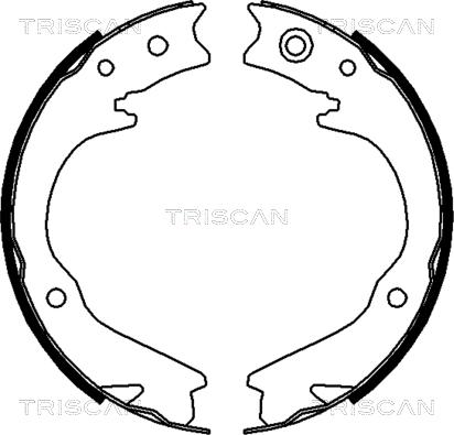 Triscan 8100 68003 - Brake Shoe Set, parking brake autospares.lv