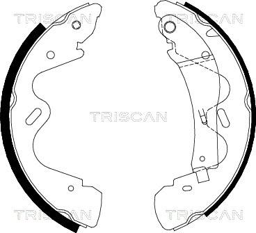 Triscan 8100 14005 - Brake Shoe Set autospares.lv