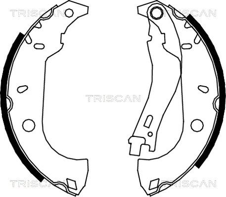 Triscan 8100 15483 - Brake Shoe Set autospares.lv