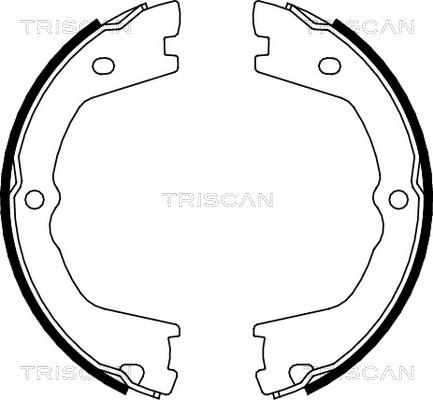 Triscan 8100 15019 - Brake Shoe Set, parking brake autospares.lv