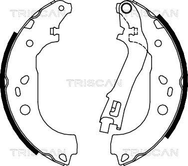 Triscan 8100 15021 - Brake Shoe Set autospares.lv