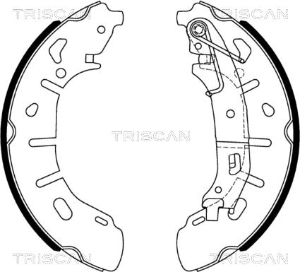 Triscan 8100 15028 - Brake Shoe Set autospares.lv