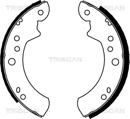 Triscan 8100 16443 - Brake Shoe Set autospares.lv