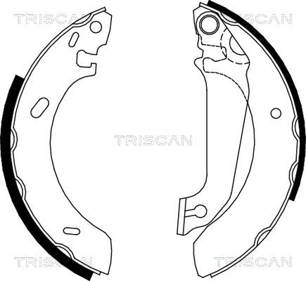 Triscan 8100 16536 - Brake Shoe Set autospares.lv