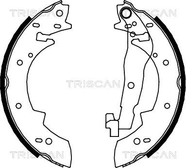 Triscan 8100 10447 - Brake Shoe Set autospares.lv