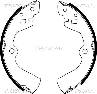 Triscan 8100 10464 - Brake Shoe Set autospares.lv