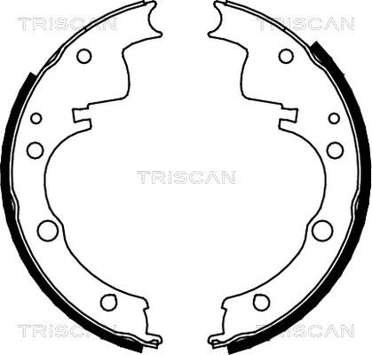 Triscan 8100 10436 - Brake Shoe Set autospares.lv