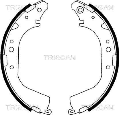 Triscan 8100 10425 - Brake Shoe Set autospares.lv