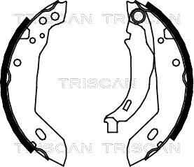 Triscan 8100 10427 - Brake Shoe Set autospares.lv