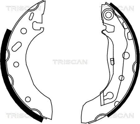 Triscan 8100 10586 - Brake Shoe Set autospares.lv