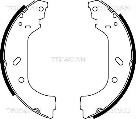 Triscan 8100 10588 - Brake Shoe Set autospares.lv