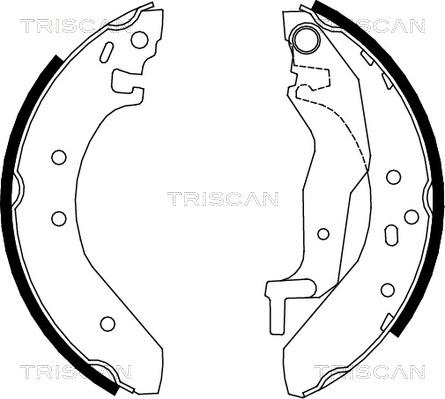 Triscan 8100 10527 - Brake Shoe Set autospares.lv