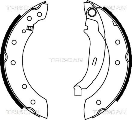 Triscan 8100 10572 - Brake Shoe Set autospares.lv