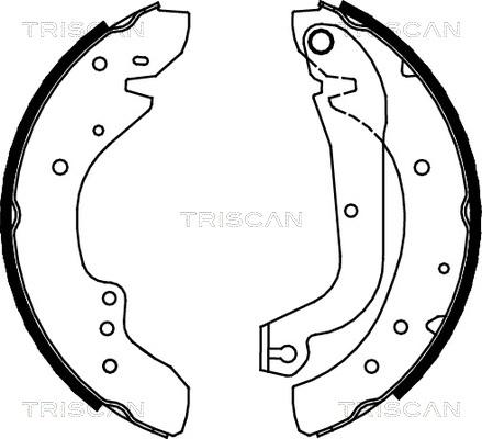 Triscan 8100 10577 - Brake Shoe Set autospares.lv