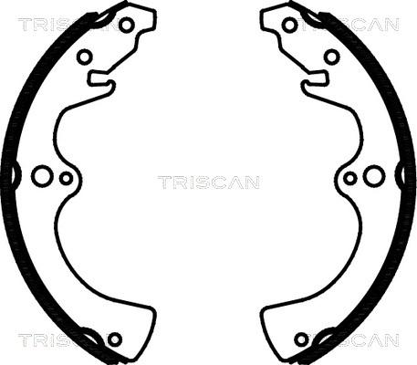 Triscan 8100 10036 - Brake Shoe Set autospares.lv