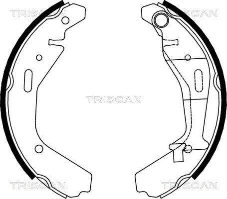 Triscan 8100 10024 - Brake Shoe Set autospares.lv